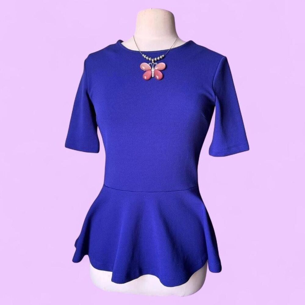 H-m Women's Blue and Purple Blouse